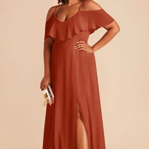 Birdy Grey Auburn Jane Dress Bridesmaids Dress Cold-Shoulder Maxi Dress